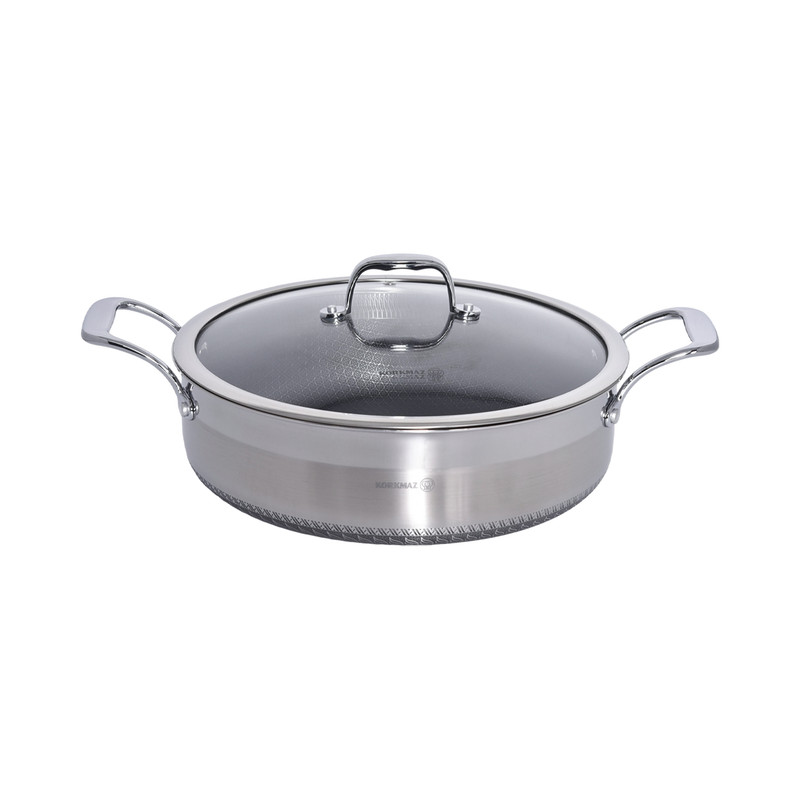 سرویس تابه و قابلمه استیل 10 پارچه کرکماز مدل TOMBIK کد 5745