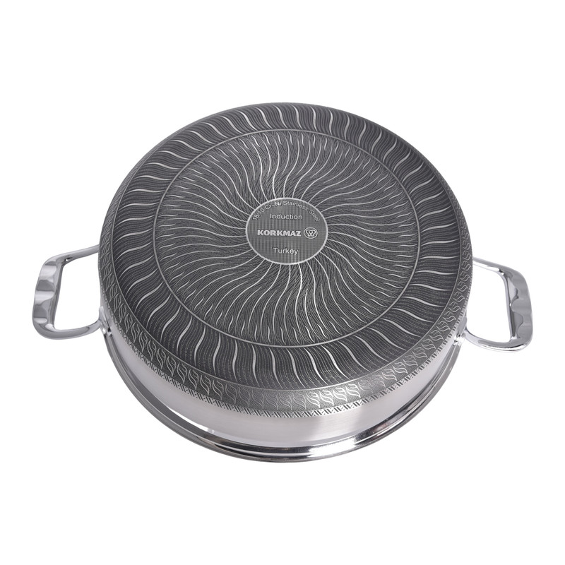 سرویس تابه و قابلمه استیل 10 پارچه کرکماز مدل TOMBIK کد 5745