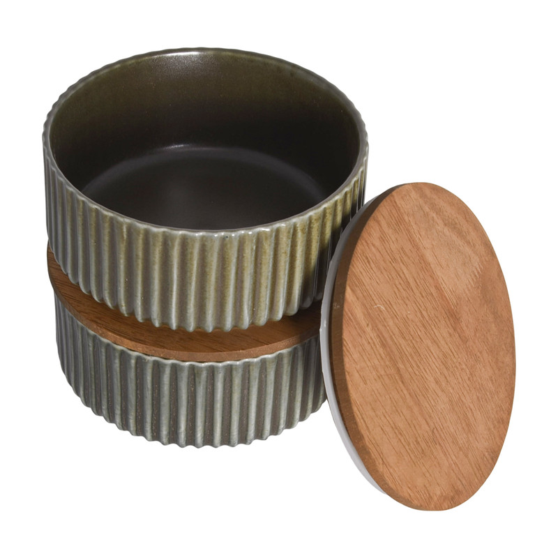کاسه بی.وی.کی مدل olive کد 455232 مجموعه 2 عددی