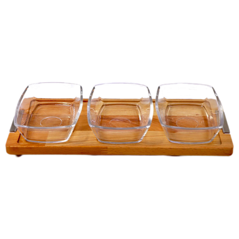 اردو خوری لیمون مدل پایه چوبی کد 2252 مجموعه 3 عددی