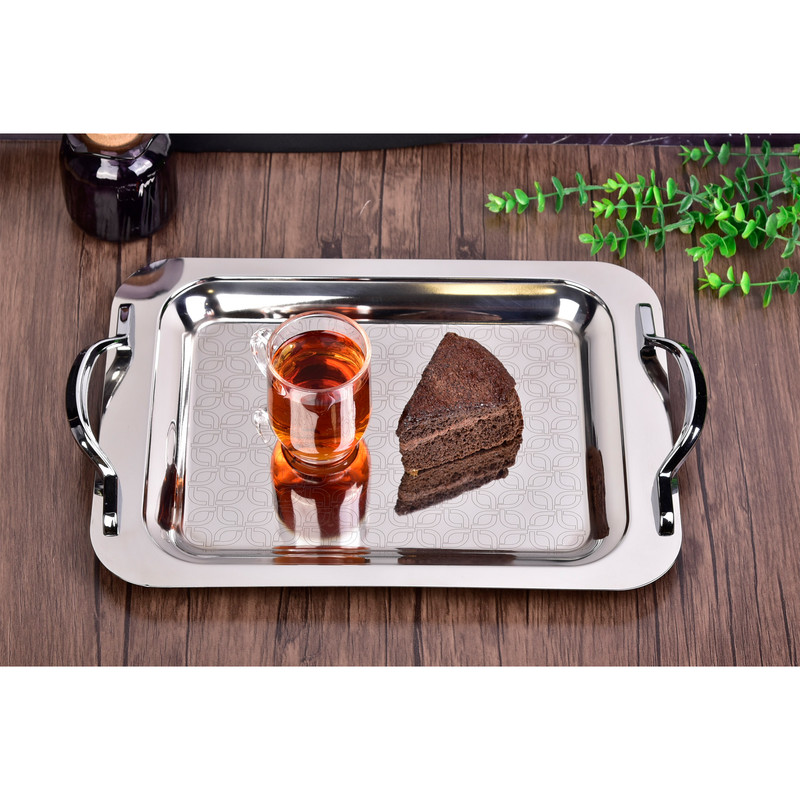 سینی دسته دار یونیک کد 04 - 4067 سایز 26*42 سانتی متر