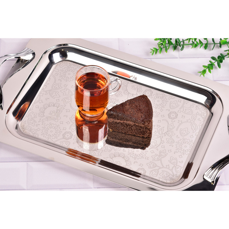 سینی دسته دار یونیک کد 02 - 4033 سایز 30*51 سانتی متر