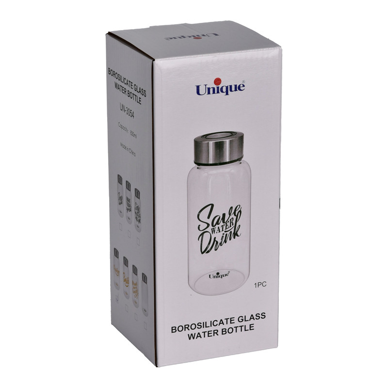بطری یونیک طرح save water 2 کد 3054