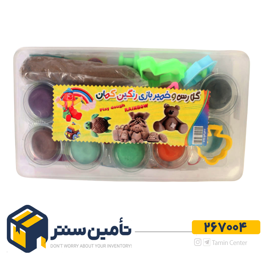 خمیر و گل رس  رنگین کمان