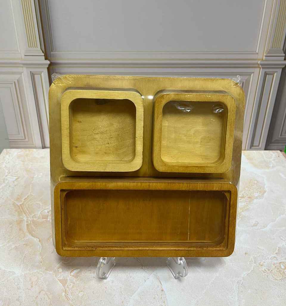 اردو خوری چوبی مربعی 3 تیکه