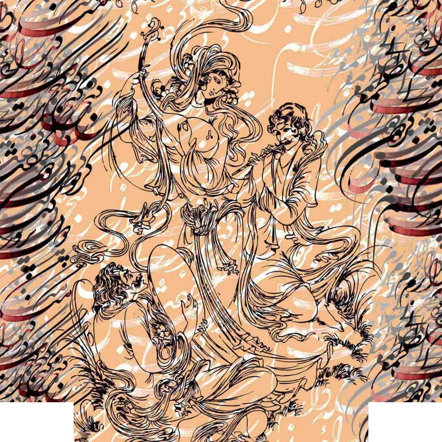 کاغذکادو کمل گرافیک یک رو