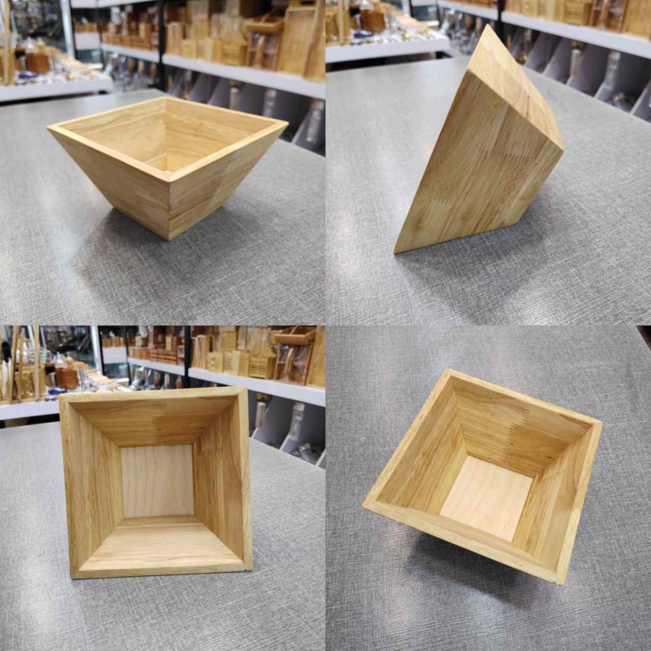 کاسه چوبی بدون درب