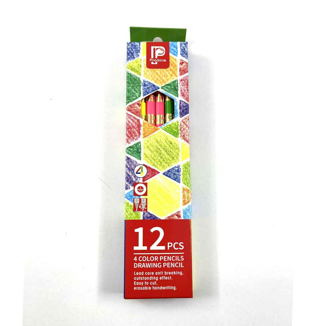 مداد رنگی چهار مغز 12 تایی