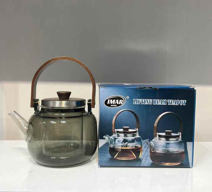 قوری دودی دسته چوبی