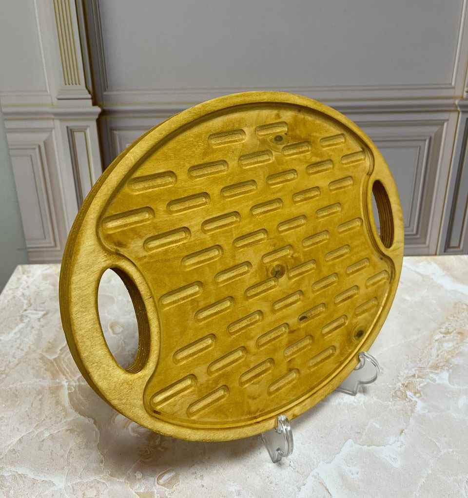 سینی چوبی مدل بیضی