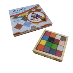 مکعب های رنگی 16 قطعه سورنا
