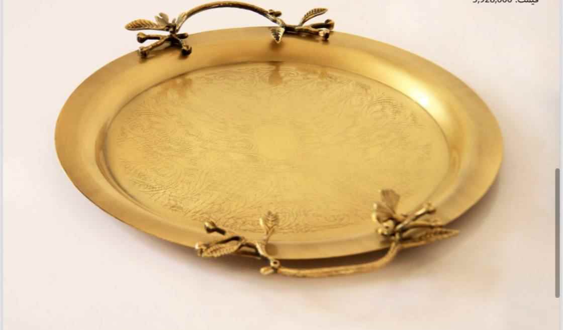 سینی فلزی گرد سایز بزرگ  قابل شستشو ضد زنگ تک جعبه