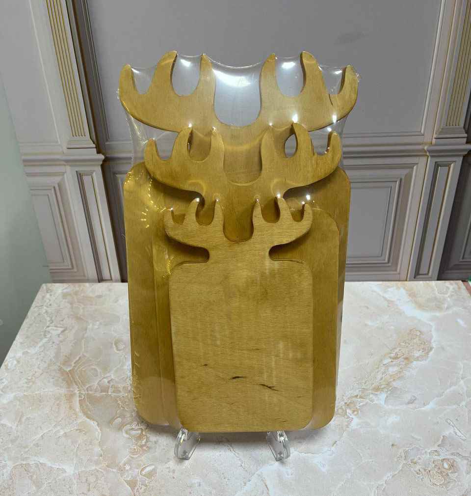 تخته چوبی 3 تیکه  مستطیل گوزن