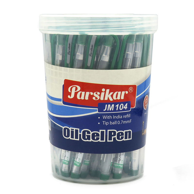 خودکار ریز نویس 07 بدنه چاپی گریپ دار رنگ مشکی-لیوان 50 عددی parsikar