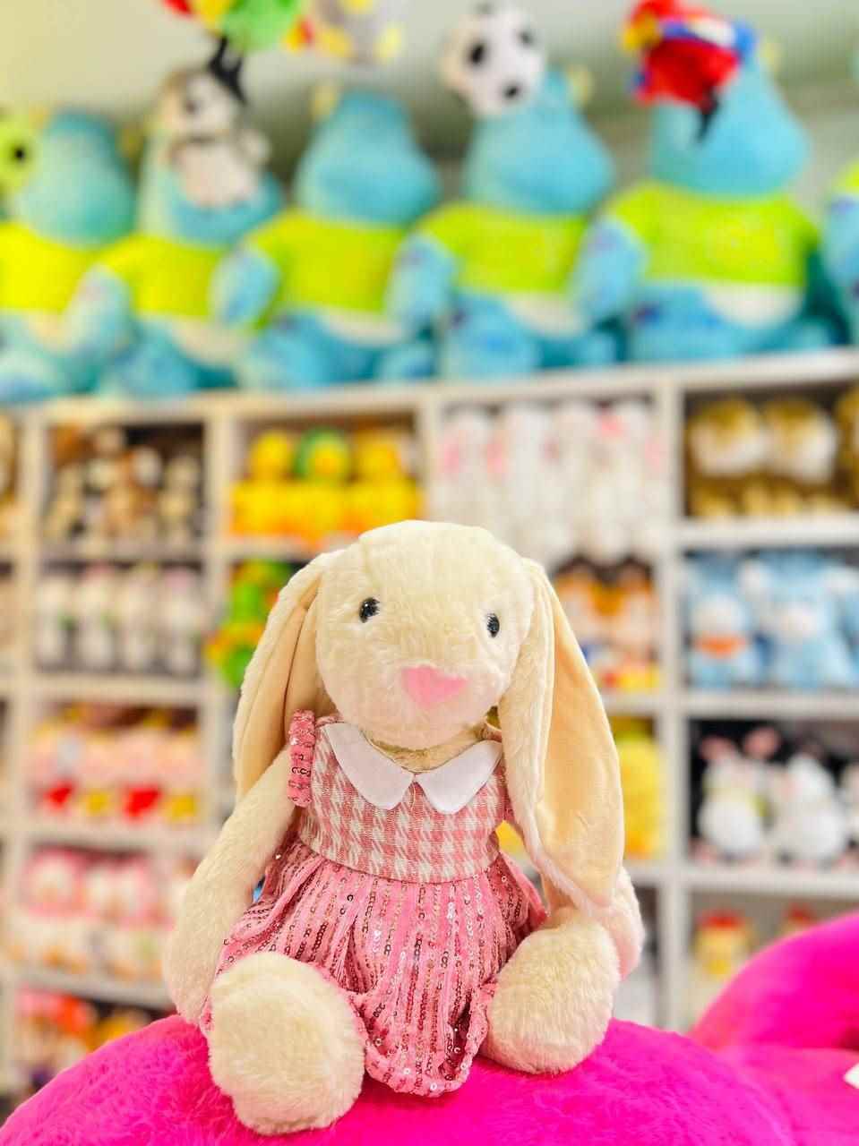 خرگوش دختر لباس دامنی 35 سانت