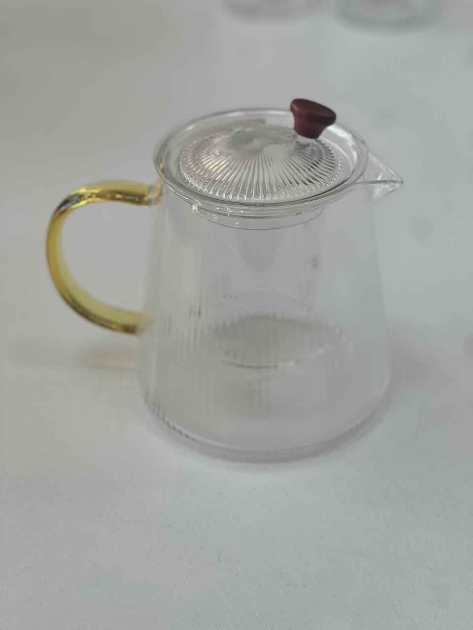 قوری پیرکس درب طلایی 500 میل