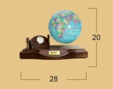 کره دکوراتیو پایه چوبی سایز 14 معلق