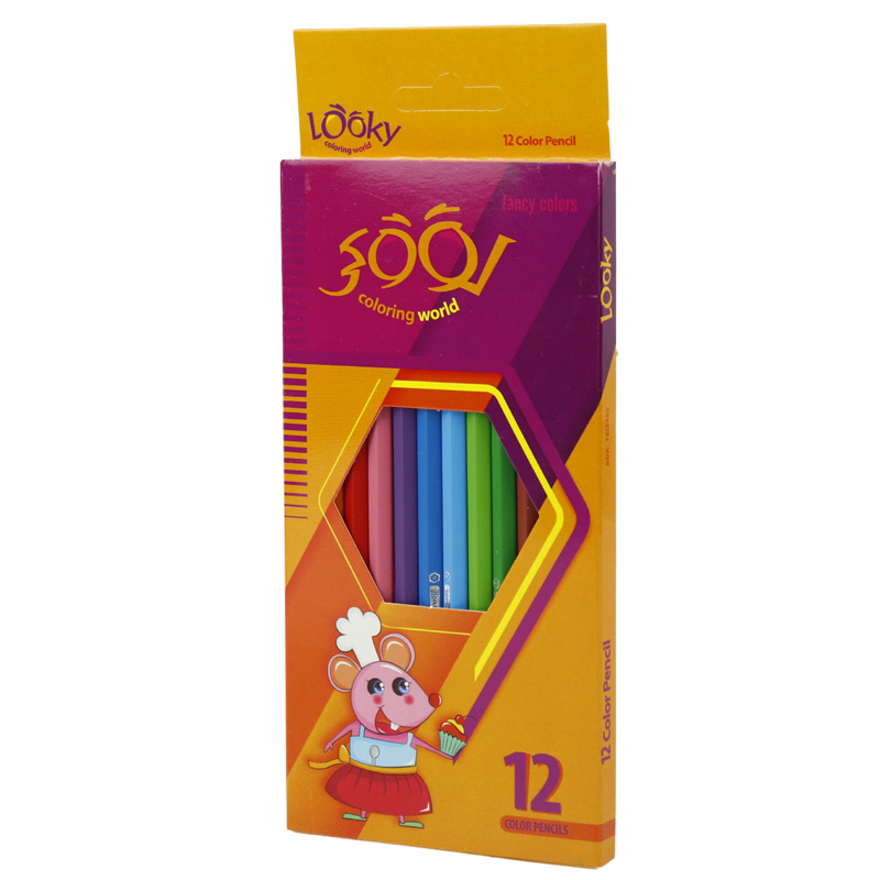 مداد رنگی 12 رنگ لوکی Coloring World