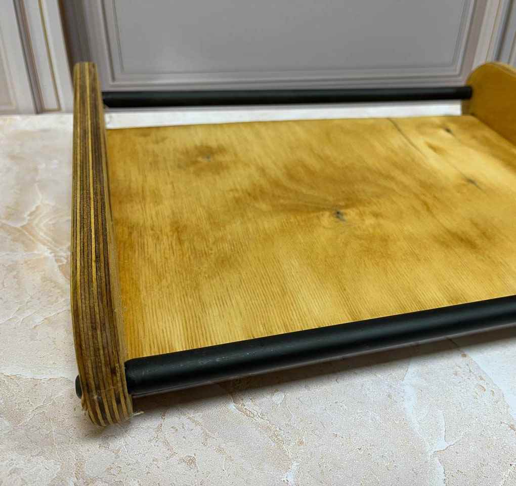 سینی چوبی دسته دار