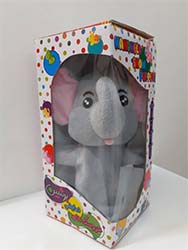عروسک نمایشی دستی فیل جعبه ای