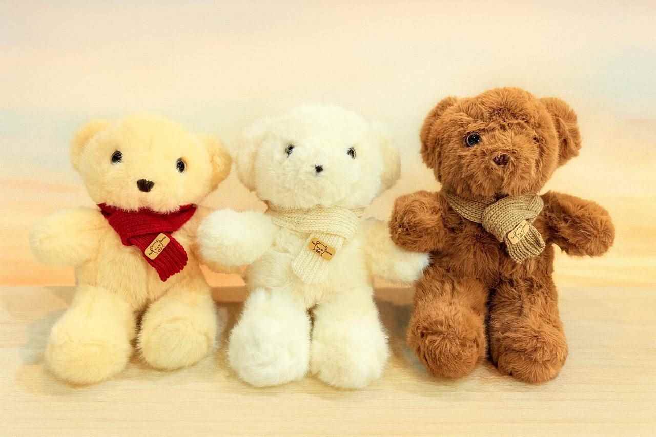 خرس تدی شالدار 24 سانت 