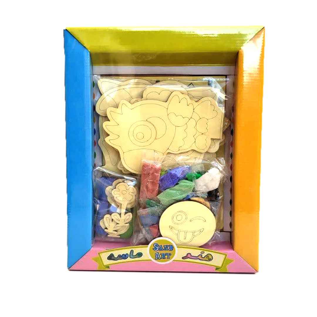 هنرماسه 24 رنگ چوبی استندی و 3 بعدی کیمیاسازان