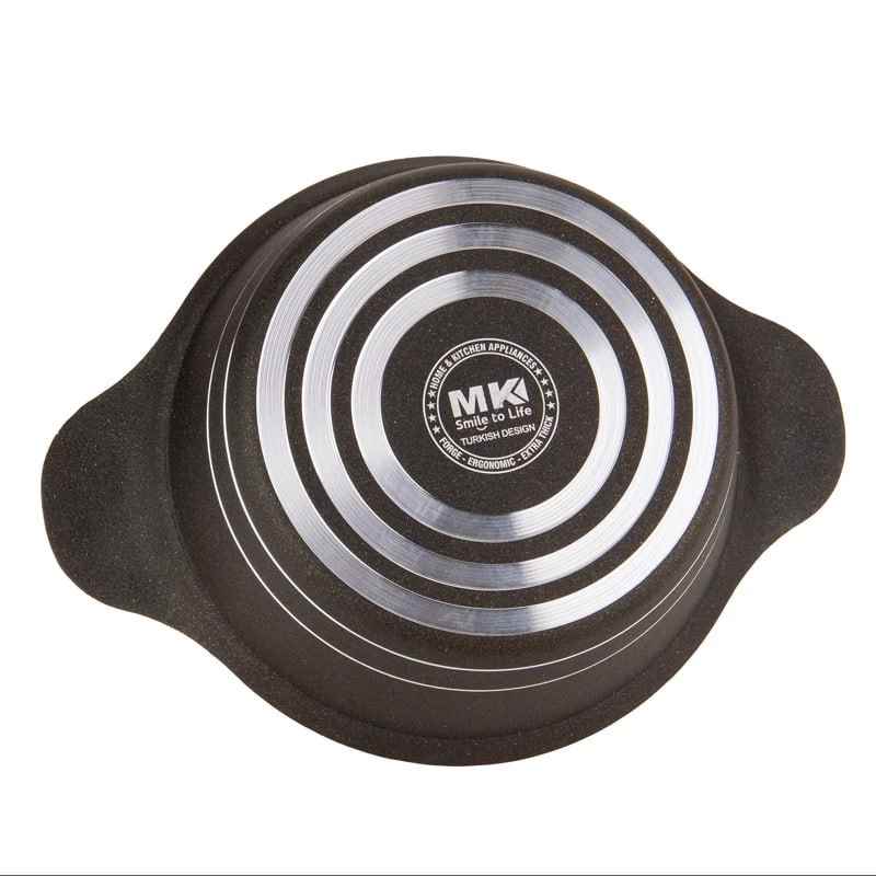 سرویس قابلمه 10 پارچه MK در 2 رنگ قهوه ای شکلاتی و کرم