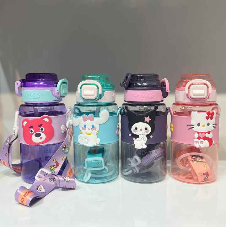 قمقمه کرومی 4 رنگ نی دار بند دار