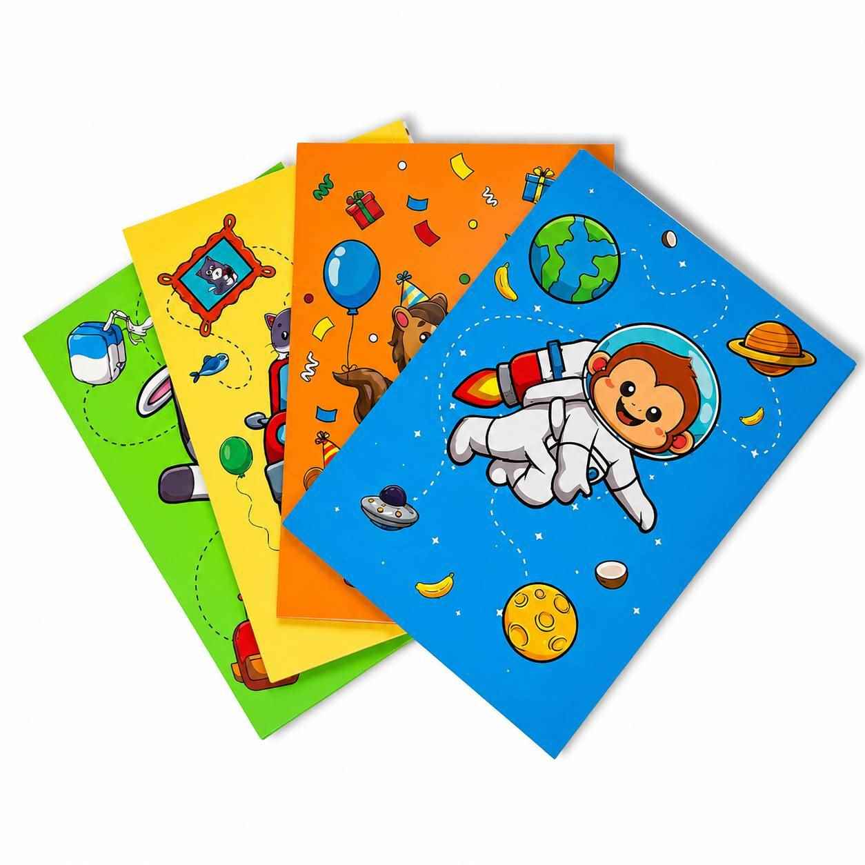 پک دفتر مشق Hi School -  شامل دفتر 40 و 60 و 80 و 100 برگ