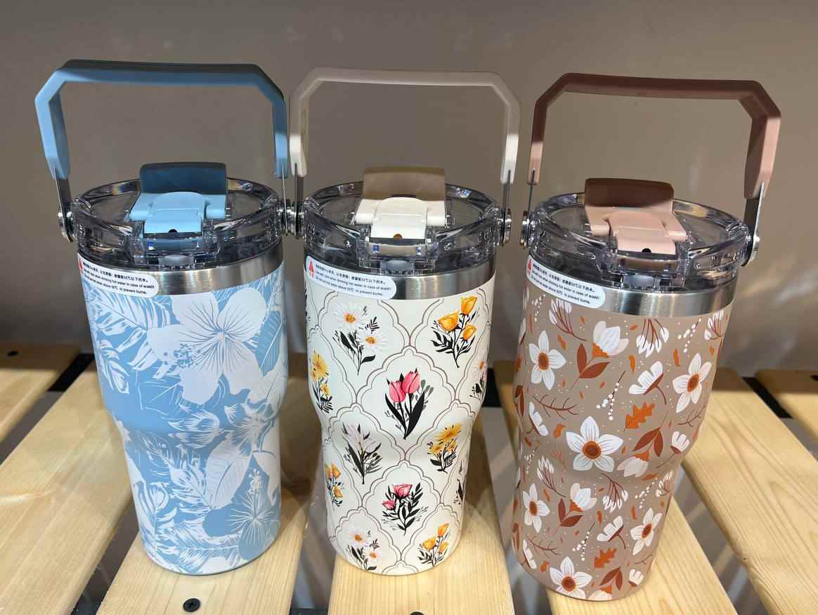 سیتارا یوری سطلی 600 میل طرح گلدار رنگ بندی جور