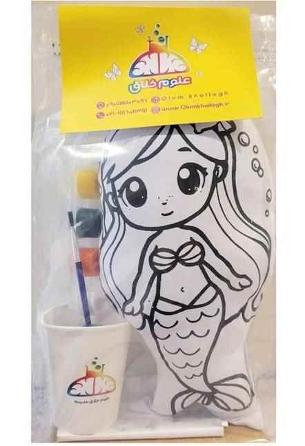 رنگ آمیزی عروسک طرح پری دریایی علوم خلاق - OKM - 1017