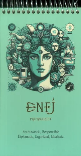 دفتر یادداشت خط دار سرو (ENFJ،کدC-107)،(سیمی)