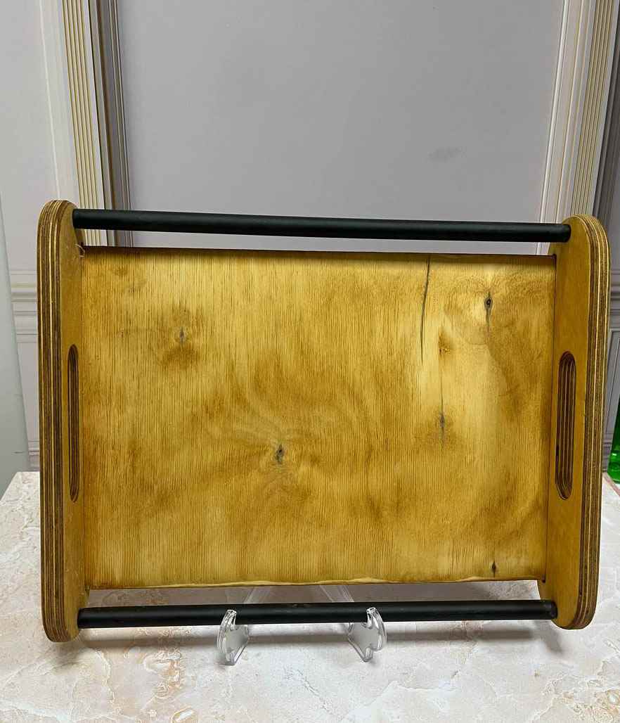 سینی چوبی دسته دار