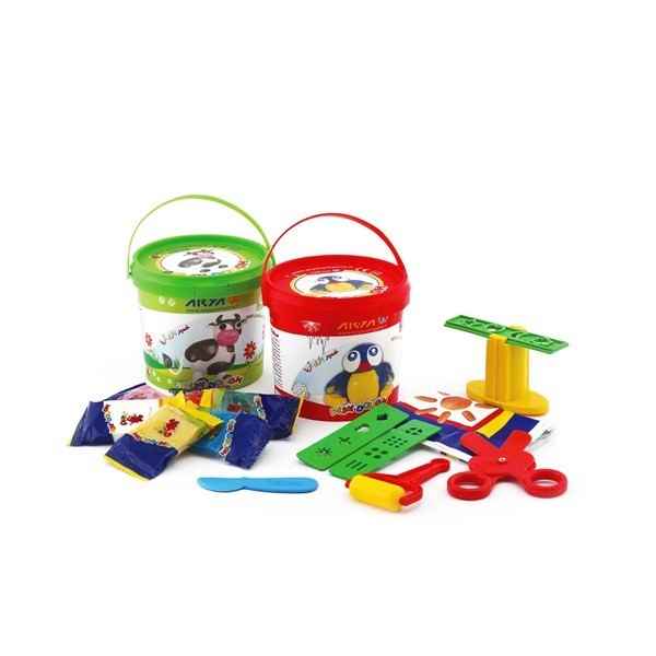 خمیر10رنگ سطلی مدل1068 آریا (تک عددی)