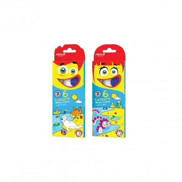 آبرنگ 6رنگ مدل5001  آریا  (12 جعبه)
