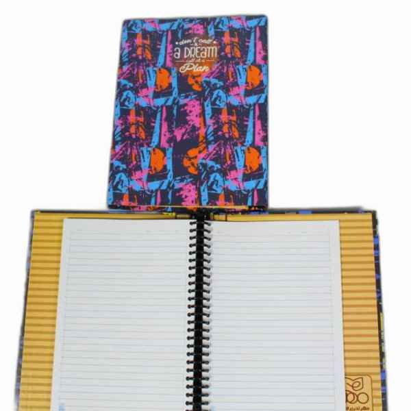 کلاسور 100 برگ 26 حلقه قفل پلاستیکی فانتزی امید دیمو 