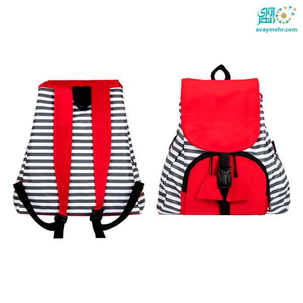 کوله پشتی روبگ مخمل راه راه روکو (یک عددی)