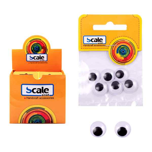 چشم عروسک سایزهای مختلف اسکیل (72 بسته)