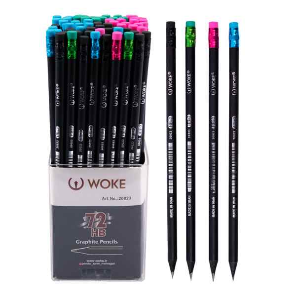 مداد 3 گوش پاک کن دار کد 20013 ووک (144 عددی)