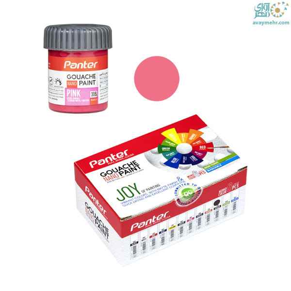 گواش نانو صورتی 316 پنتر (6 عدد)