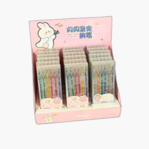 روان نویس 6 رنگ متالیک فانتزی 10178 متفرقه (18 عددی)