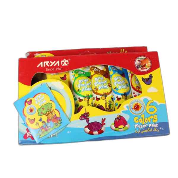 رنگ انگشتی 6 رنگ تیوپی 7015 آریا (تک عددی)