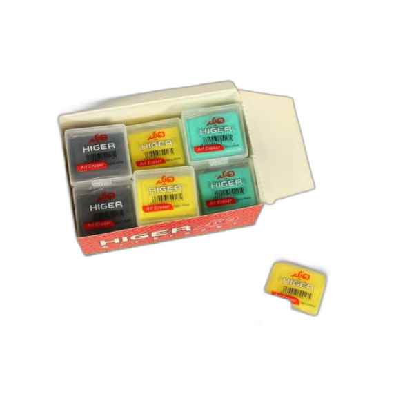 پاک کن رنگی معطر قابدار خمیری هیگر (24 عددی)