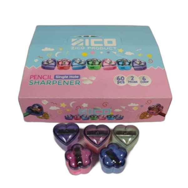 تراش درب دار طرح گل و قلب زیکو (60 عددی)