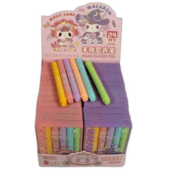 ماژیک علامت زن پاستلی 6 رنگ طرح جادوگر 959 صبا (24 عددی)