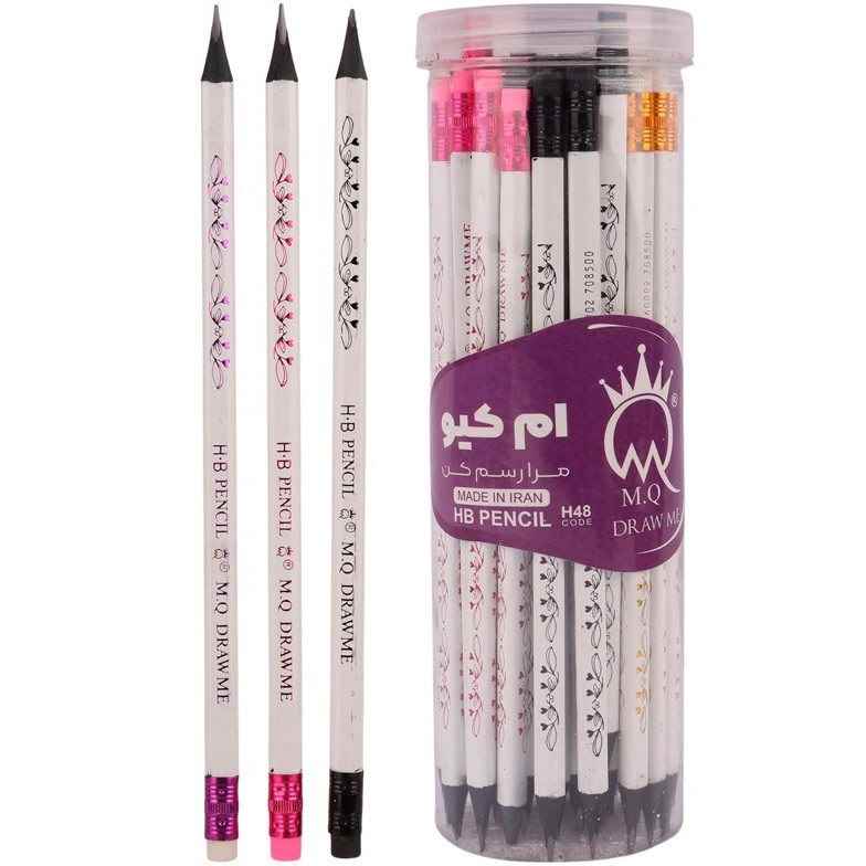 مداد مشکی زغالی قلبی پاکندار H48 ام کیو (لیوان 48عددی)