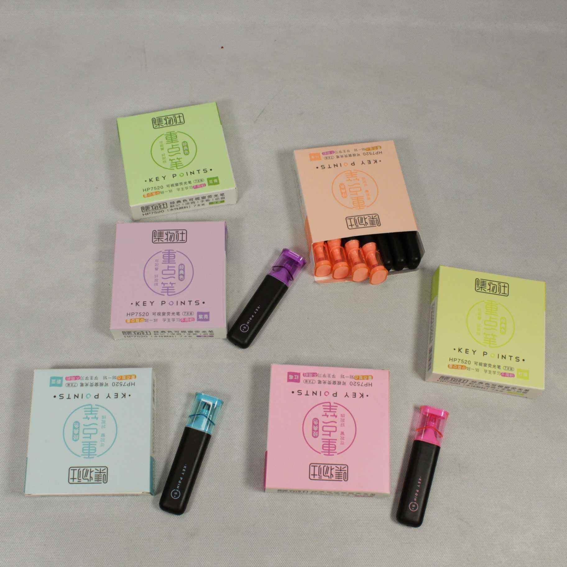 ماژیک علامت زن استندی 8 رنگ فلورسنت 7520 صبا (224 عددی)