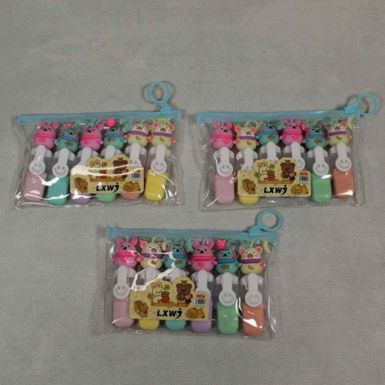 ماژیک علامت زن 6 رنگ فانتزی حیوانات WD125 صبا (24 عددی)