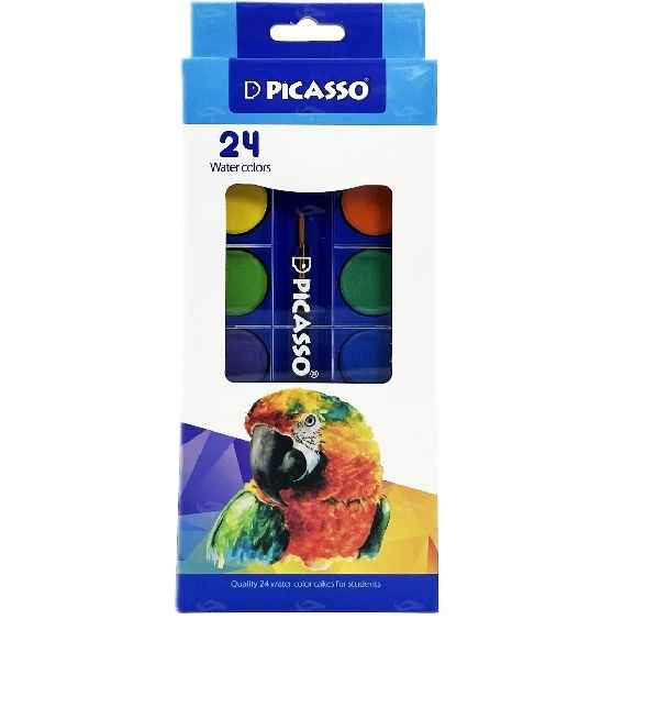 آبرنگ 24 رنگی مقوایی 1024 پیکاسو (تک عددی)