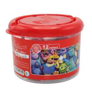 خمیربازی 12رنگ سطلی 12-648 سی بی اس 